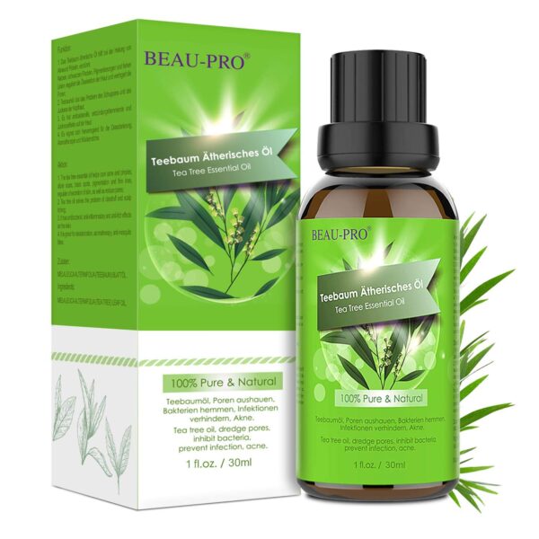 Teebaumöl Naturrein 100% Shampoo Gesicht, Akne Öl, 30ml