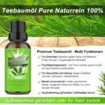 Teebaumöl Naturrein 100% Shampoo Gesicht, Akne Öl – Bild 2