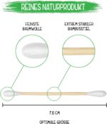 1200 Bambus Wattestäbchen – 100% plastikfrei, biologisch abbaubar & vegan – Bild 2