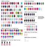 AIMEILI UV LED Gellack Gel Nagellack Base & No Wipe Top Coat Unterlack & Überlack Set Gel Polish 2×8ml – Bild 7