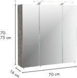 Schildmeyer Spiegelschrank 133076 Trient, 70 x 16 x 75cm – Bild 8
