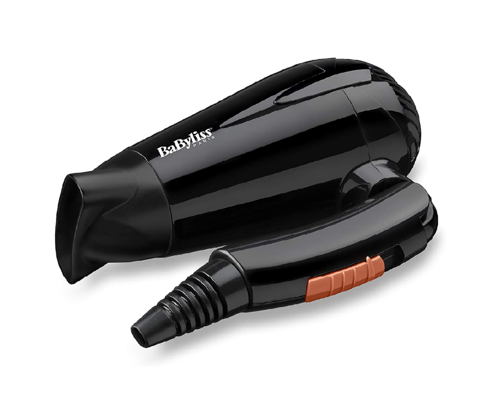 Babyliss Travel Dry 2000 - faltbarer & leichter Reisehaartrockner 2000Watt