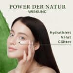 BIO Augencreme gegen Falten und Augenringe 30ml – Anti Falten Creme mit Arganöl Hyaluronsäure Aloe Vera Vitamin E – Satin Naturel Anti-Aging Naturkosmetik Made in Germany – Bild 5