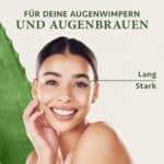 BIO WIMPERNSERUM 5ml - 100% Vegan - Bio Aloe Vera + Rotklee für Wimpernwachstum & gepflegte Wimpern – Bild 3