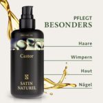 Rizinusöl Kaltgepresst & BIO 200ml - 100% Reines Castor Oil - Haaröl & Gesichtsöl – Bild 2