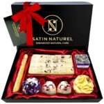 BIO Badepralinen 7er Geschenkset - Höchste Qualität von Satin Naturel für Sie