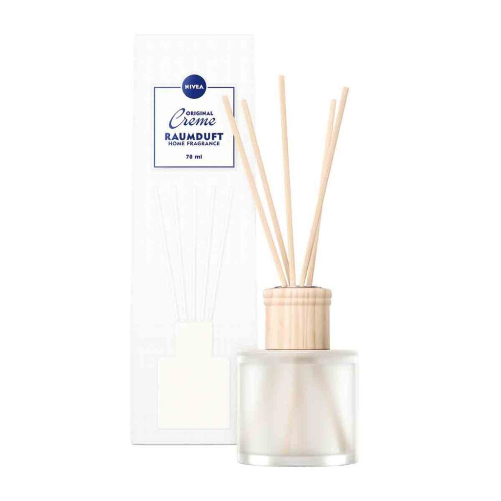 NIVEA Home Raumduft im edlen milchig-weissem Flakon