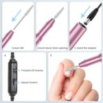 Tesoky Elektrische Nagelfräser,11 In 1 Professional Elektrische Nagelfeile Pediküre Set – Bild 4