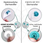 FACES OF FEY Dermaroller, Microneedling,192 echte Nadeln,  PREMIUM QUALITÄT – Bild 5