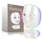 Project E Beauty Photon Hautverjüngungsmaske für Gesicht und Hals, kabellos, LED, Photon, 7 Farben, Lichtbehandlung, Anti-Aging, Faltenentfernung