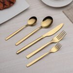 Berglander 30 Stück Titanium Gold Plated Besteck – Bild 5