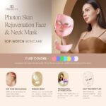 Project E Beauty Photon Hautverjüngungsmaske für Gesicht und Hals, kabellos, LED, Photon, 7 Farben, Lichtbehandlung, Anti-Aging, Faltenentfernung – Bild 5