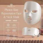 Project E Beauty Photon Hautverjüngungsmaske für Gesicht und Hals, kabellos, LED, Photon, 7 Farben, Lichtbehandlung, Anti-Aging, Faltenentfernung – Bild 2
