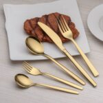 Berglander 30 Stück Titanium Gold Plated Besteck – Bild 3
