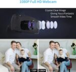 wansview Webcam 1080P mit Mikrofon, PC Laptop Desktop – Bild 3
