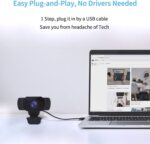 wansview Webcam 1080P mit Mikrofon, PC Laptop Desktop – Bild 5
