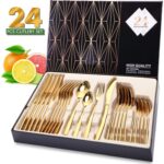 Elegant Life Besteckset Golden für 6 Personen aus Japan-Edelstahl