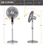 Brandson - Standventilator mit Display und Fernbedienung – Bild 5