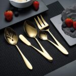HOMQUEN Edelstahl Messer Gabel Löffel Sets – Bild 3