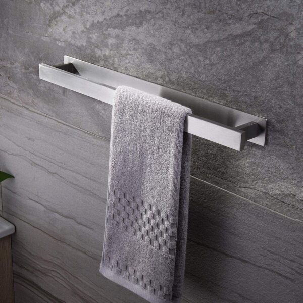 Handtuchhalter für Badezimmer | selbstklebend | ohne Bohren | Edelstahl | 40cm