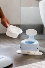 Kindsgut Kinder-Töpfchen, Babytopf WC/Klo, kinderfreundliches Wal-Design und dezente Farben – Bild 4