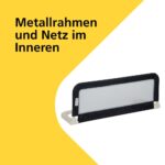 Safety 1st Tragbares Bettgitter für Kleinkinder, Kompakt faltbar/klappbar, Kinderbettgitter ideal auch für unterwegs, sicherer Rausfallschutz – Bild 5