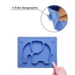 Baby Telle, Silikon Rutschfester Tischset mit Saugnapf passend für die meisten Hochstuhl-Tabletts-26 x 20 x 3 cm – Bild 3