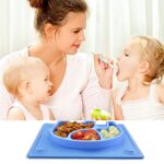 Baby Telle, Silikon Rutschfester Tischset mit Saugnapf passend für die meisten Hochstuhl-Tabletts-26 x 20 x 3 cm – Bild 2
