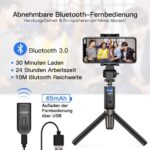Yoozon Bluetooth Selfie-Stick Stativ mit Fernbedienung – Bild 2