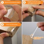 Eckenschutz Kantenschutz Baby - Kindersicherung für Tisch selbstklebend – Stossschutz für Baby und Kind transparent - Original Hoffenbach Germany - 2 Jahre Garantie – Bild 7