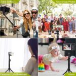 Bluetooth Selfie Stick Stativ, Alfort Universal Smartphone Stativ Selfie – Bild 6
