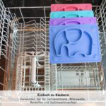 Baby Telle, Silikon Rutschfester Tischset mit Saugnapf passend für die meisten Hochstuhl-Tabletts-26 x 20 x 3 cm – Bild 7