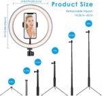 10" Ringlicht Selfie Ringleuchte mit Stativ – Bild 3