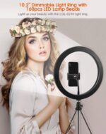 LED Ringlicht Stativ ELEGIANT 10.2" Selfie Ringleuchte Makeup – Bild 2