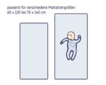 Julius Zöllner 8320147760 - Spannbetttuch Jersey für das Kinderbett – Bild 3