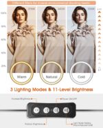 LED Ringlicht Stativ ELEGIANT 10.2" Selfie Ringleuchte Makeup – Bild 3