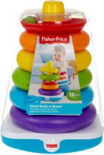 Fisher-Price GJW15 Farbring-Pyramide – Stapelspielzeug für Babys & Kleinkinder – Bild 8