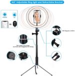 10" Ringlicht Selfie Ringleuchte mit Stativ – Bild 4