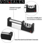 VONSALEN 3 Stufen Messerschärfer - Profi Küchenmesser – Bild 5