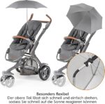 Universal Sonnenschirm UV 50+ für Kinderwagen & Buggy – 73 cm, flexibel & einfach montierbar – Bild 4