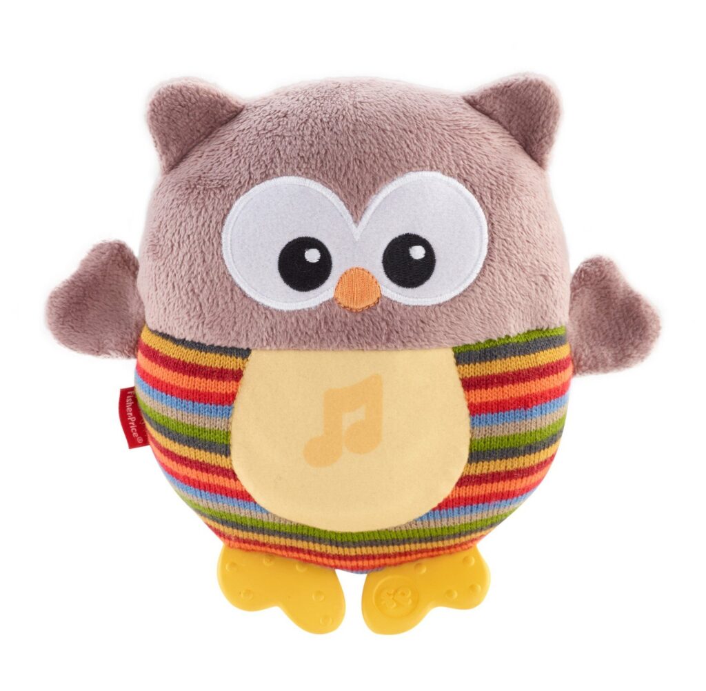 Fisher-Price CDN55 Leuchtende Kuschel Eule Plüschtier