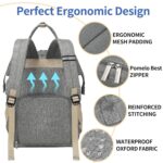 Pomelo Best Baby Wickelrucksack, Wickeltasche, Rucksack mit Wickelunterlage – Bild 7