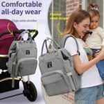 Pomelo Best Baby Wickelrucksack, Wickeltasche, Rucksack mit Wickelunterlage – Bild 4