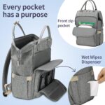 Pomelo Best Baby Wickelrucksack, Wickeltasche, Rucksack mit Wickelunterlage – Bild 5