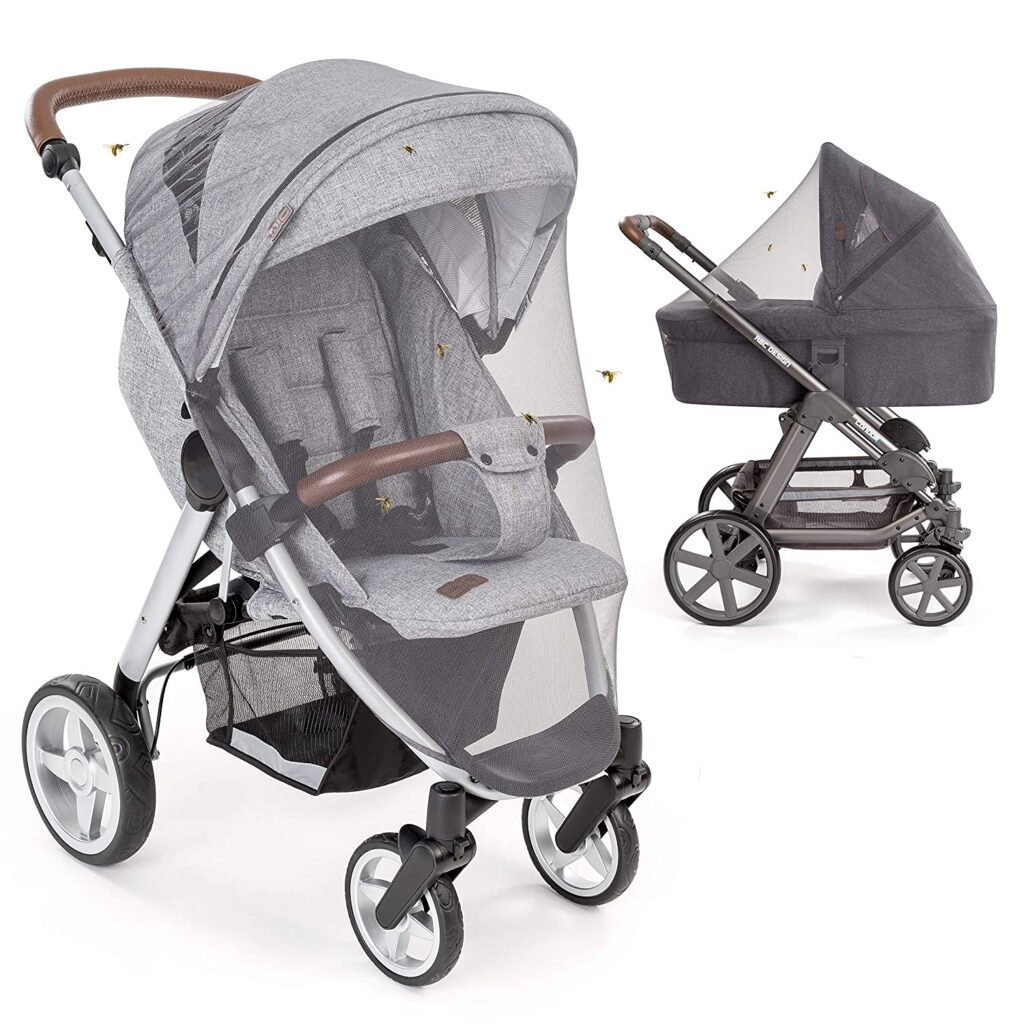 Universal Insektenschutz/Mückennetz für Kinderwagen & Buggy -- PREMIUM QUALITÄT
