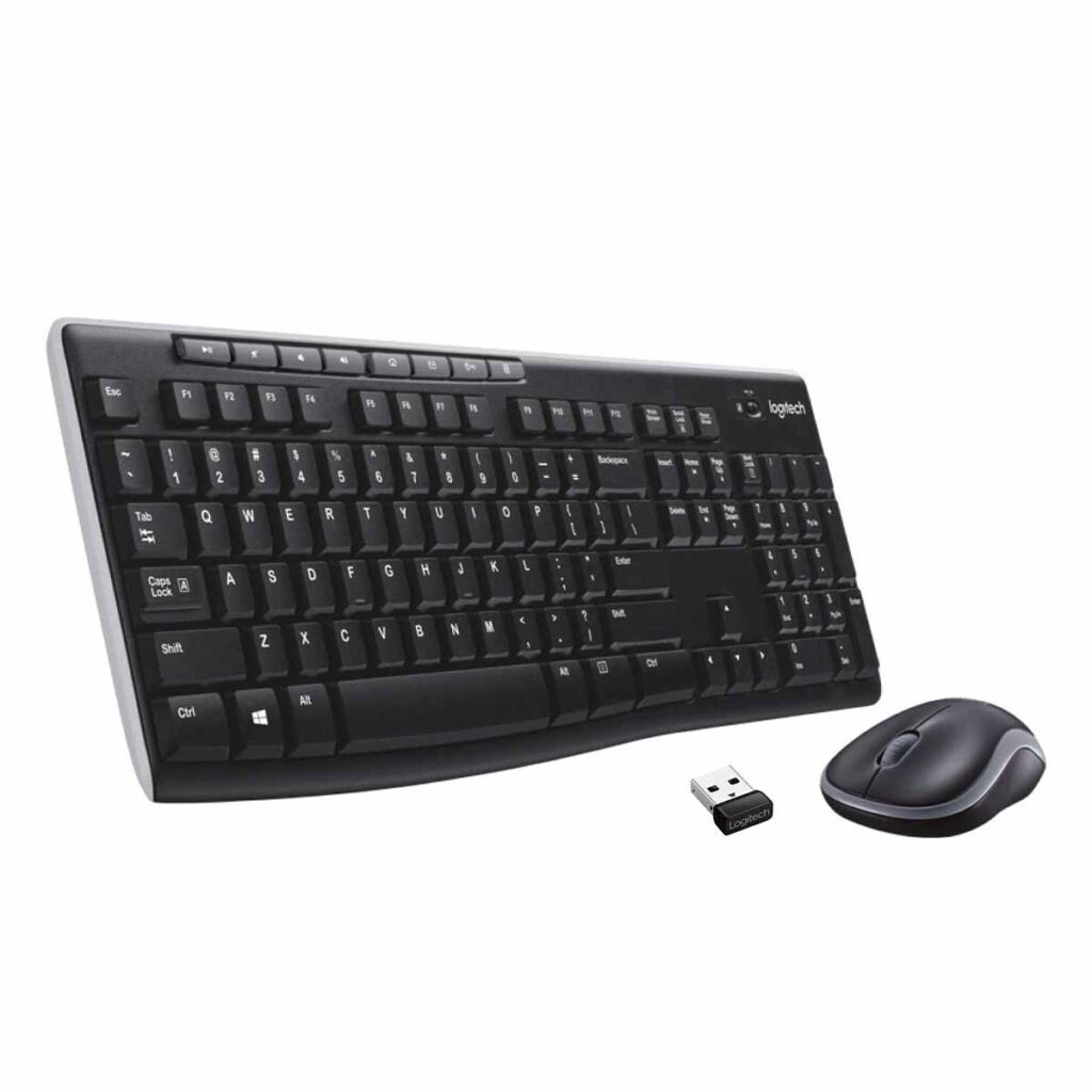 Logitech MK270 Kabelloses Tastatur-Maus-Set, 2.4 GHz
