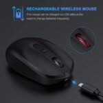 Kizhah Kabellose Maus, Bluetooth - USB - Wiederaufladbar – Bild 4