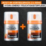 L'Oréal Men Expert Hydra Energy Feuchtigkeitspflege, mit Guarana und Vitamin C – Bild 2