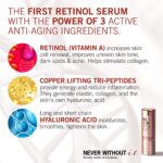NeverWithout® RETINOL Serum mit HYALURON hochdosiert mit 4-fach anti-falten – Bild 5