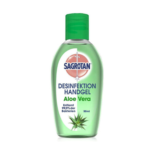 Sagrotan Hand-Desinfektionsgel mit Aloe Vera, 50 ml